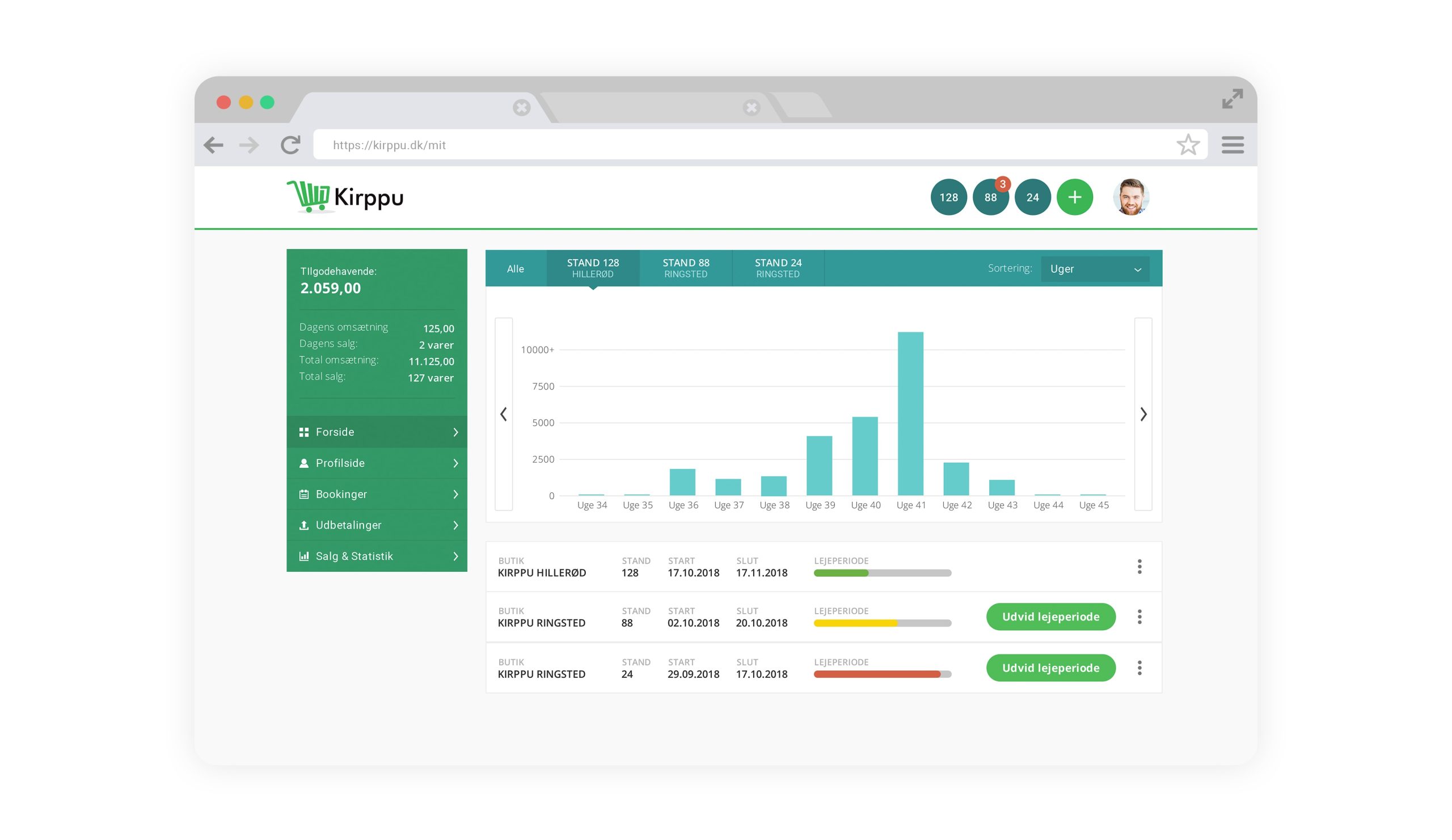 Kirppu customer panel desktop interface